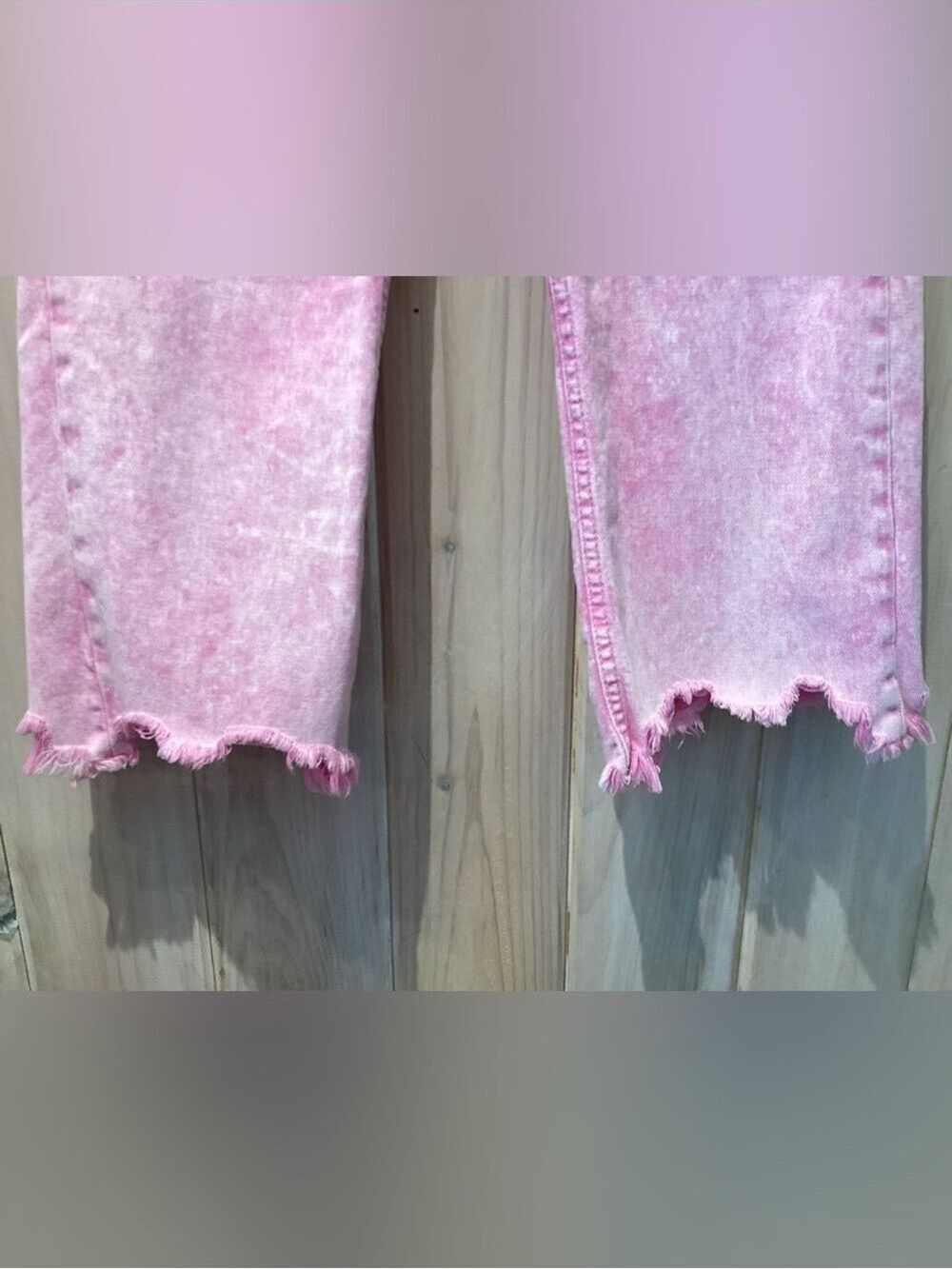 Free People /We the Free Maggie Jean Pink Acid Wash - Picture 6 of 6